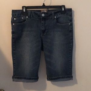 Joujou knee length jean shorts